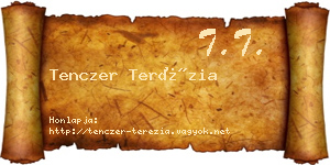Tenczer Terézia névjegykártya