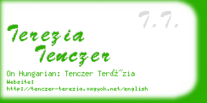 terezia tenczer business card